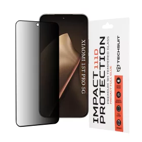 Techsuit - 111D Privacy Full Glue - Xiaomi 15T Pro - Black