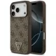 Guess - Bőr 4G Háromszög Strassz MagSafe (GUHMP17LP4TDPLW) - iPhone 17 Pro - Barna