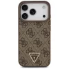 Guess - Bőr 4G Háromszög Strassz MagSafe (GUHMP17LP4TDPLW) - iPhone 17 Pro - Barna