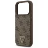 Guess - Bőr 4G Háromszög Strassz MagSafe (GUHMP17LP4TDPLW) - iPhone 17 Pro - Barna