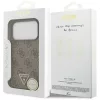 Guess - Bőr 4G Háromszög Strassz MagSafe (GUHMP17LP4TDPLW) - iPhone 17 Pro - Barna