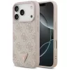 Guess - Bőr 4G Háromszög Strassz MagSafe (GUHMP17XP4TDPLP) - iPhone 17 Pro Max - Rózsaszín