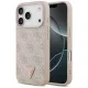 Guess - Bőr 4G Háromszög Strassz MagSafe (GUHMP17XP4TDPLP) - iPhone 17 Pro Max - Rózsaszín
