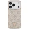 Guess - Bőr 4G Háromszög Strassz MagSafe (GUHMP17XP4TDPLP) - iPhone 17 Pro Max - Rózsaszín