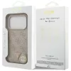 Guess - Bőr 4G Háromszög Strassz MagSafe (GUHMP17XP4TDPLP) - iPhone 17 Pro Max - Rózsaszín