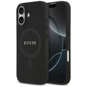   Guess - Saffiano Klasszikus Logó MagSafe (GUHMP17SPSAHMCK) - iPhone 17 - Fekete