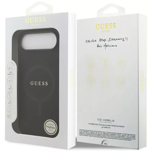 Guess - Saffiano Classic Logo MagSafe (GUHMP17MPSAHMCK) - iPhone 17 Air - Black
