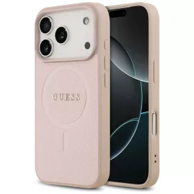   Guess - Saffiano Klasszikus Logó MagSafe (GUHMP17XPSAHMCP) - iPhone 17 Pro Max - Rózsaszín