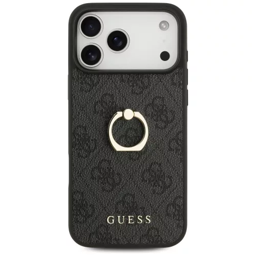 Guess - Hardcase 4G Ring Stand (GUHCP17X4GMRGR) - iPhone 17 Pro Max - Black