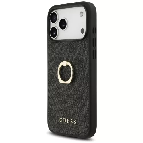 Guess - Hardcase 4G Ring Stand (GUHCP17X4GMRGR) - iPhone 17 Pro Max - Black