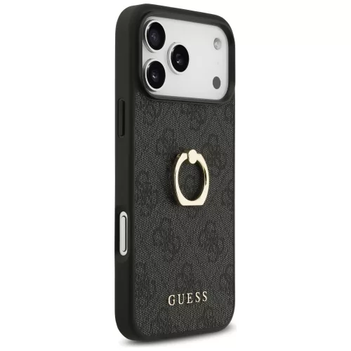 Guess - Hardcase 4G Ring Stand (GUHCP17X4GMRGR) - iPhone 17 Pro Max - Black