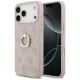 Guess - Keménytok 4G Gyűrűs Tartó (GUHCP17X4GMRPI) - iPhone 17 Pro Max - Rózsaszín