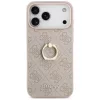 Guess - Keménytok 4G Gyűrűs Tartó (GUHCP17X4GMRPI) - iPhone 17 Pro Max - Rózsaszín