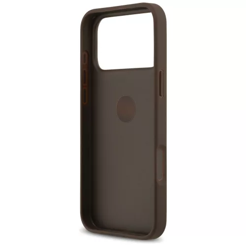 Guess - Keménytok 4G Gyűrűs Tartó (GUHCP17X4GMRBR) - iPhone 17 Pro Max - Barna