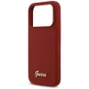 Guess - Szilikon Fém Logó Felirat MagSafe (GUHMP17LSMBSLM) - iPhone 17 Pro - Piros