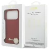 Guess - Szilikon Fém Logó Felirat MagSafe (GUHMP17LSMBSLM) - iPhone 17 Pro - Piros