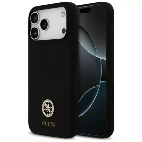   Guess - Szilikon Strassz Logó 4G MagSafe (GUHMP17XM4DGPK) - iPhone 17 Pro Max - Fekete