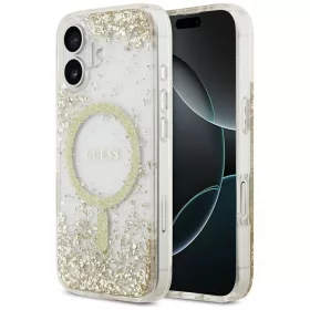   Guess - Gyanta Aljú Csillámos MagSafe (GUHMP17SRGRGED) - iPhone 17 - Arany