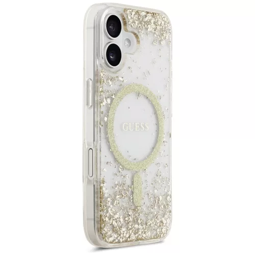 Guess - Gyanta Aljú Csillámos MagSafe (GUHMP17SRGRGED) - iPhone 17 - Arany