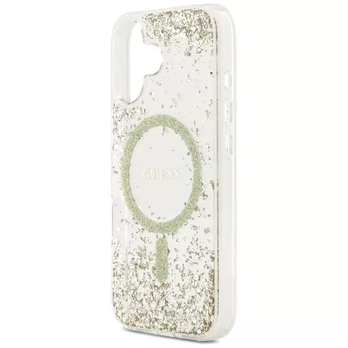Guess - Gyanta Aljú Csillámos MagSafe (GUHMP17SRGRGED) - iPhone 17 - Arany