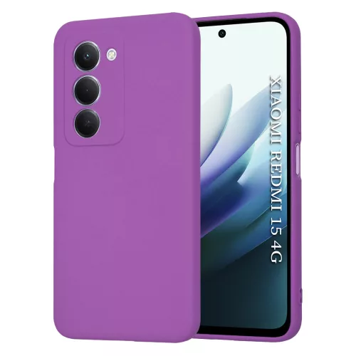 Techsuit - SoftFlex szilikon tok - Xiaomi Redmi 15 4G / Redmi 15 5G - Lila