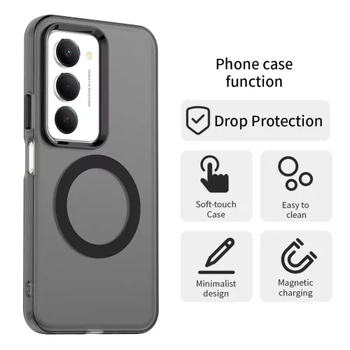 Techsuit - CandyCase MagSafe tok - Xiaomi Redmi 15 4G / Redmi 15 5G - Fekete