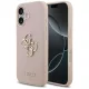 Guess - Keménytok 4G Szemcsézett Nagy és Klasszikus Logó (GUHCP17SPGT4MBP) - iPhone 17 - Rózsaszín