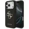 Guess - Keménytok 4G Szemcsézett Nagy és Klasszikus Logó (GUHCP17LPGT4MBK) - iPhone 17 Pro - Fekete