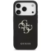 Guess - Keménytok 4G Szemcsézett Nagy és Klasszikus Logó (GUHCP17LPGT4MBK) - iPhone 17 Pro - Fekete