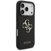 Guess - Keménytok 4G Szemcsézett Nagy és Klasszikus Logó (GUHCP17LPGT4MBK) - iPhone 17 Pro - Fekete