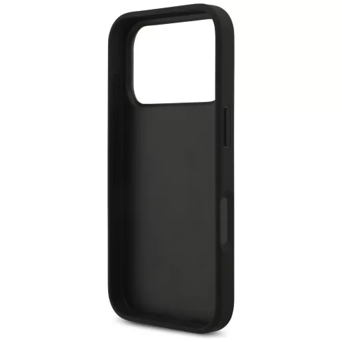 Guess - Keménytok 4G Szemcsézett Nagy és Klasszikus Logó (GUHCP17LPGT4MBK) - iPhone 17 Pro - Fekete