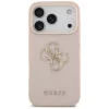 Guess - Keménytok 4G Szemcsézett Nagy és Klasszikus Logó (GUHCP17LPGT4MBP) - iPhone 17 Pro - Rózsaszín