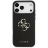 Guess - Keménytok 4G Szemcsézett Nagy és Klasszikus Logó (GUHCP17XPGT4MBK) - iPhone 17 Pro Max - Fekete