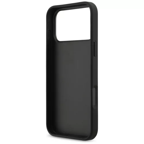 Guess - Keménytok 4G Szemcsézett Nagy és Klasszikus Logó (GUHCP17XPGT4MBK) - iPhone 17 Pro Max - Fekete