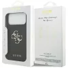 Guess - Keménytok 4G Szemcsézett Nagy és Klasszikus Logó (GUHCP17XPGT4MBK) - iPhone 17 Pro Max - Fekete