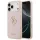 Guess - Keménytok 4G Szemcsézett Nagy és Klasszikus Logó (GUHCP17XPGT4MBP) - iPhone 17 Pro Max - Rózsaszín
