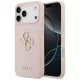 Guess - Keménytok 4G Szemcsézett Nagy és Klasszikus Logó (GUHCP17XPGT4MBP) - iPhone 17 Pro Max - Rózsaszín