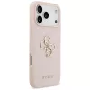 Guess - Keménytok 4G Szemcsézett Nagy és Klasszikus Logó (GUHCP17XPGT4MBP) - iPhone 17 Pro Max - Rózsaszín