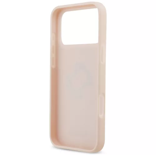 Guess - Keménytok 4G Szemcsézett Nagy és Klasszikus Logó (GUHCP17XPGT4MBP) - iPhone 17 Pro Max - Rózsaszín