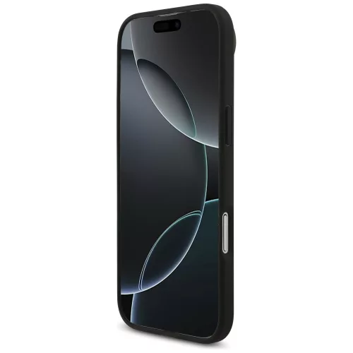 Guess - Keménytok 4G Szemcsézett Nagy és Klasszikus Logó (GUHCP17MPGT4MBK) - iPhone 17 Air - Fekete