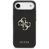Guess - Keménytok 4G Szemcsézett Nagy és Klasszikus Logó (GUHCP17MPGT4MBK) - iPhone 17 Air - Fekete