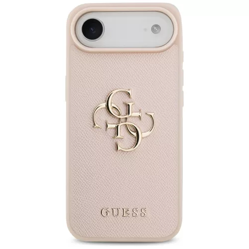 Guess - Hardcase 4G Grained Big and Classic Logo (GUHCP17MPGT4MBP) - iPhone 17 Air - Pink