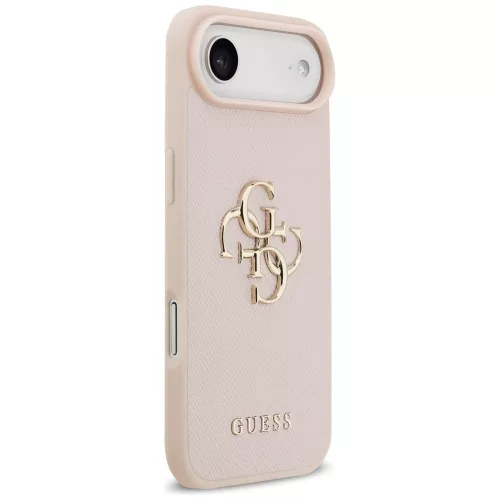 Guess - Hardcase 4G Grained Big and Classic Logo (GUHCP17MPGT4MBP) - iPhone 17 Air - Pink
