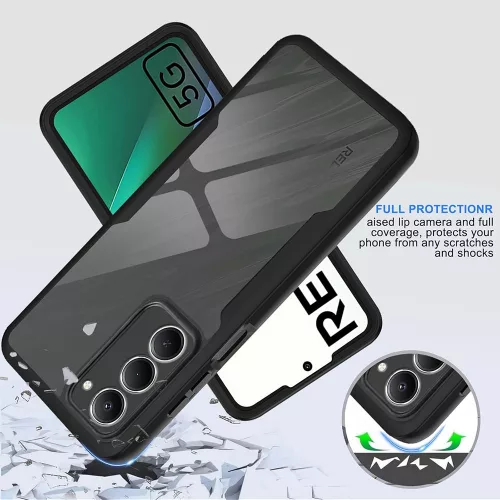 Techsuit - ColorVerse 360 tok kijelzővédővel - Xiaomi Redmi 15 4G / Redmi 15 5G - Fekete
