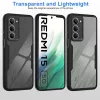 Techsuit - ColorVerse 360 tok kijelzővédővel - Xiaomi Redmi 15 4G / Redmi 15 5G - Fekete
