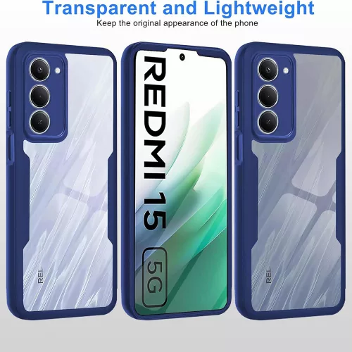 Techsuit - ColorVerse 360 tok kijelzővédővel - Xiaomi Redmi 15 4G / Redmi 15 5G - Kék