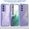 Techsuit - ColorVerse 360 tok kijelzővédővel - Xiaomi Redmi 15 4G / Redmi 15 5G - Lila