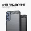 Techsuit - Carbon szilikon tok - Samsung Galaxy S21 FE - Fekete