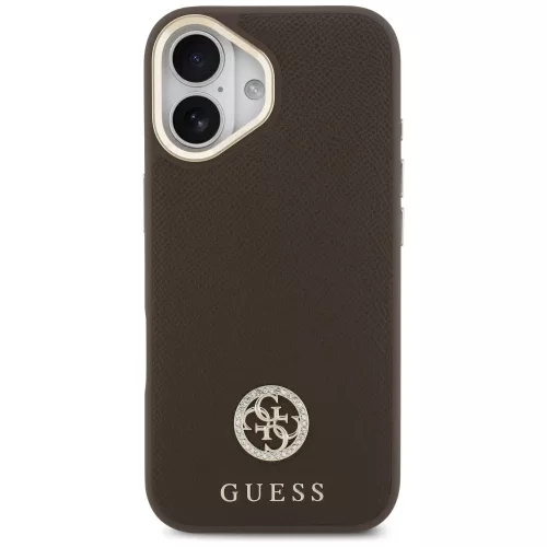 Guess - Strassz Logó MagSafe (GUHMP17SPGCRMDEW) - iPhone 17 - Barna