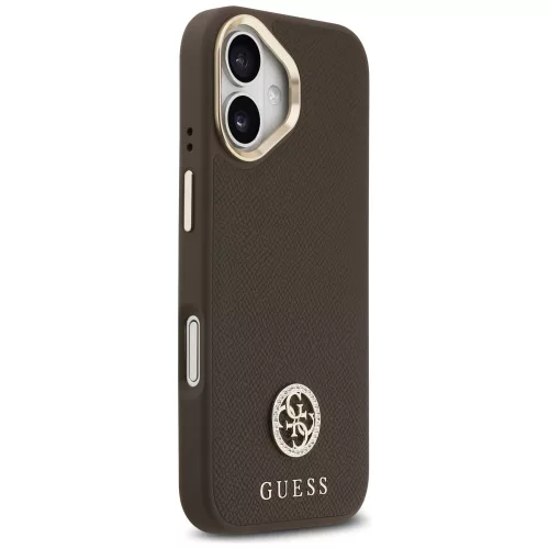 Guess - Strassz Logó MagSafe (GUHMP17SPGCRMDEW) - iPhone 17 - Barna